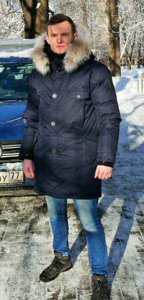 Пуховик Johan (Мужской; L; Black)